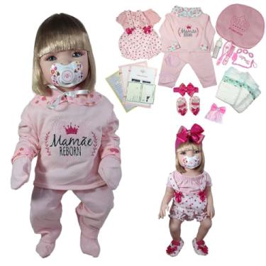 Imagem de Bebê Reborn Boneca Menina 100% Enxoval Completo + 30 Itens