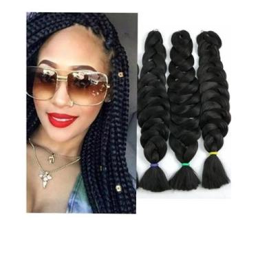 Imagem de Kanekalon Jumbo 10 Pecas Fibra Para Tranças Box Braid Twist - Minymix