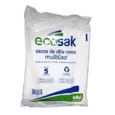 Imagem de Sacos De Ràfia Ecosak Com 5 Unidades - 50x75cm