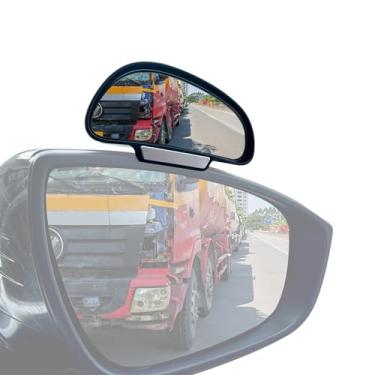 Imagem de jose2015 1 espelho de ponto cego para carros DIREITO, espelho retrovisor lateral grande angular de vidro HD ajustável universal para estacionamento auxiliar de segurança