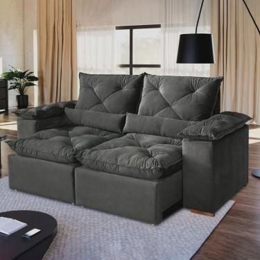 Imagem de Sofá Retrátil e Reclinável 3 Lugares 196cm Londres