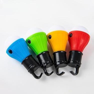 Imagem de Lâmpada LED Portátil de Emergência, Gancho Removível, 4 Cores Disponíveis, Alimentação por Pilhas