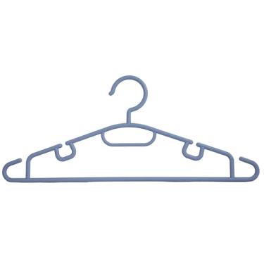 Imagem de Cabides de Plastico Casita Kit 100 Unidades Grosso (Azul)