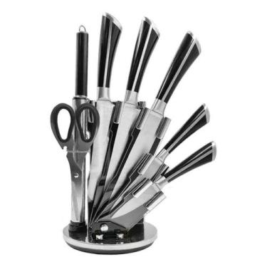 Imagem de Conjunto de Facas 8 Pçs c/ Suporte de Acrílico- Quanhe