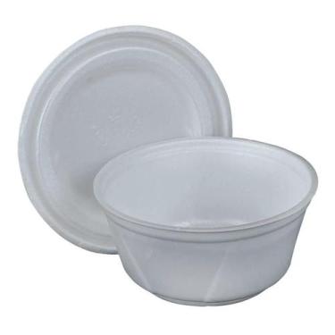 Imagem de Cumbuca Pote Isopor Com Tampa Mr200 200Ml Ultra C/200 (4Pct)