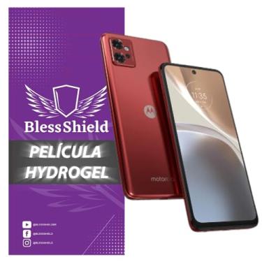Imagem de Película Hydrogel Privacidade Compatível Com Moto G - BlessShield Cobertura Total (Moto G32)