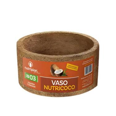Imagem de Vaso Grande Xaxim Fibra Coco Jardim Samambaia Ecológico N3 - nutriplan
