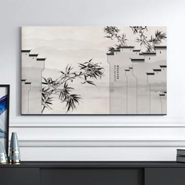 Imagem de WMLTZFUS Capa protetora de tela de TV interna para TV LCD LED capa contra poeira, capa de TV à prova de poeira, capa de TV lavável à máquina pano-A ||65 polegadas