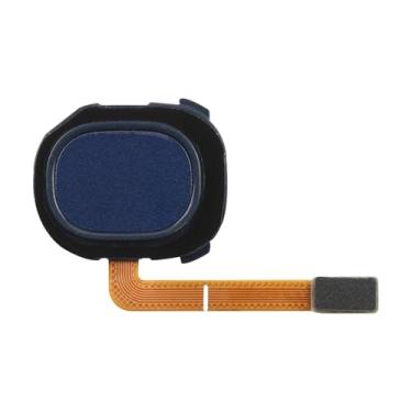 Imagem de BESJMYT Para Samsung Galaxy A20 Botão Liga/Desliga Azul Escuro e Sensor de Impressão Digital, Cabo Flexível, Substituição do Cabo Flexível, Botão de Controle, Liga/Desliga, Peças de Reparo SM-A205U