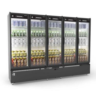 Imagem de Auto Serviço Vanguard Resfriados 5 Portas Preto/Branco Asvr5P 220V - Refrimate