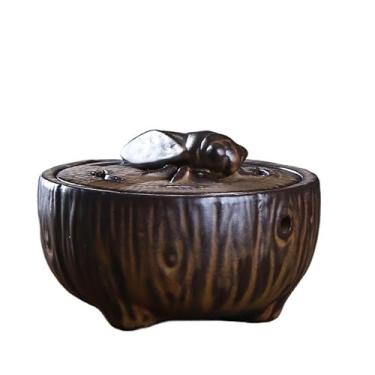 Imagem de FTOQWZXV Queimador de incensário de cascata, queimador de cerâmica para uso doméstico, antigo, queimador de incenso interno, criativo, mobiliário doméstico, queimador de incenso de cerâmica (B)