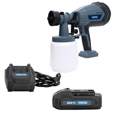 Imagem de Pistola de Pintura Torkz TRB0025 1 Litro, Bateria e Carregador de Bate