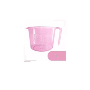 Imagem de Jarra Medidora Graduada de Cozinha 1 Litro Cor Rosa ( 50682 ) - Genéri