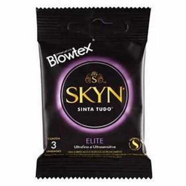 Imagem de Preservativo Lubrificado Elite Blowtex Skyn Pacote 3 Unidades - BLOWTW