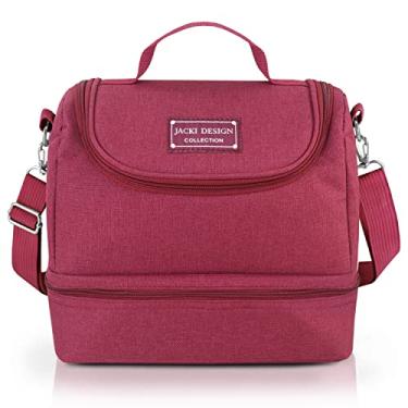 Imagem de Bolsa Termica com 2 Compartilhamentos para Marmita Jacki Design (Pink)