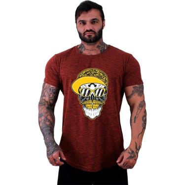 Imagem de Camiseta Longline MXD Conceito Skull Crazy Masculina-Masculino