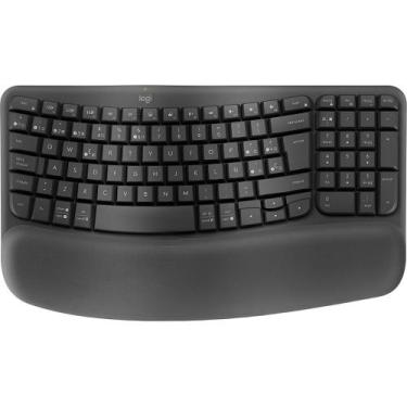 Imagem de Teclado Sem Fio Logitech Wave Keys - Preto Grafite (920-012278)