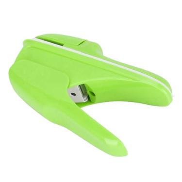 Imagem de Grampeador Sem Grampos de Mão, Ferramenta Manual de Ligação Sem Grampos de Papel Branco St Pler para Casa, Escola, Escritório e Uso Em Viagens (Verde)