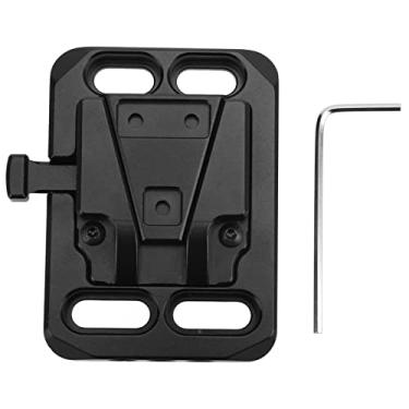 Imagem de Placa de bateria completa de metal V Mount Base CNC Hollow V Lock Adaptador de placa de bateria para câmera