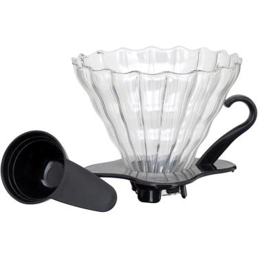 Imagem de Kanne Suporte Filtro Café 10X12X12Cm Borosilicato Transp Com Acessorio