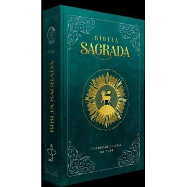 Imagem de Biblia Sagrada - Capa Verde - Cordeiro de Deus - EDITORA E DISTRIBUIDO