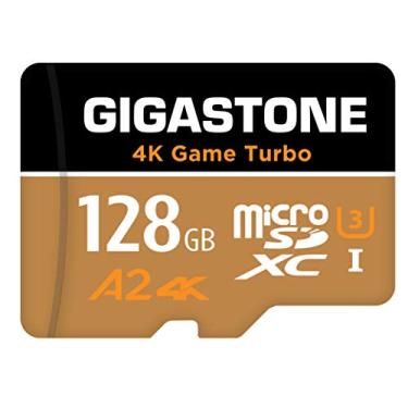 Imagem de [5-Yrs Free Data Recovery] Gigastone 128GB Micro SD Card, 4K Game Turbo, MicroSDXC Memory Card for Nintendo-Switch, GoPro, Action Camera, DJI, UHD Video, R/W up to 100/50MB/s, UHS-I U3 A2 V30 C10
