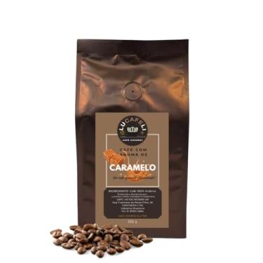 Imagem de CAFÉ GOURMET AROMATIZADO 100% ARÁBICA - CARAMELO - EM GRÃOS (250g, Aroma Caramelo)