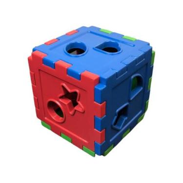 Imagem de Cubo Didático Colorido Presente Brinquedo Educativo Criança - Toymaste