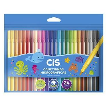Imagem de Hidrocor Canetinha Lavável Com 24 Cores Sertic - CIS