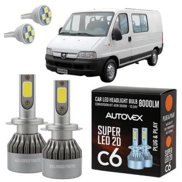 Imagem de Ultra LED C6 H7 Lâmpada Farol Baixo Peugeot Boxer 99 A 2014 - Autovex