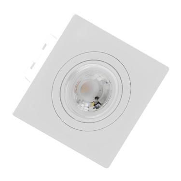 Imagem de Spot Quadrado Embutir Face Plana Mini Dicroica Saveenergy, 127/220V