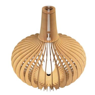 Imagem de Luminária De Chão Jasmine Mdf Luminária MDF Cru