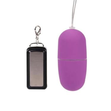Imagem de Bullet Cápsula Vibratória 10 Vibrações Controle Remoto Vibrador Discreto para Casais [ROXO]