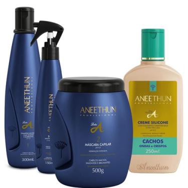 Imagem de Kit Linha A Aneethun Hidratação Imediata Revitaliza Cachos