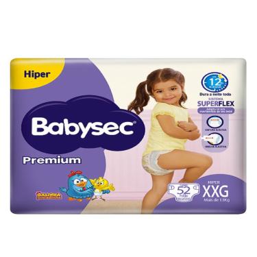 Imagem de Fralda Babysec Galinha Pintadinha Premium Hiper Xxg 52 Unidades
