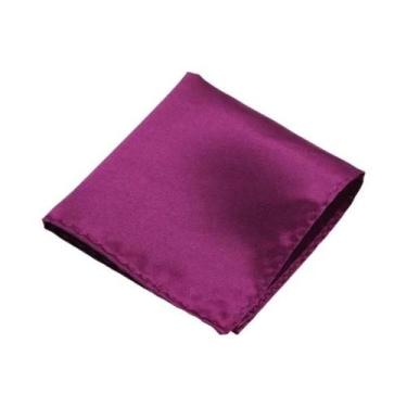 Imagem de Lenço de Bolso Masculino Vintage - Quadrado, Sólido e para Padrinhos d