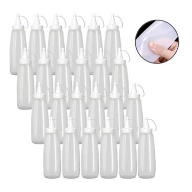 Imagem de 24 Bisnaga Ketchup Molhos Mostarda Maionese 350ml - Panamby, Branco