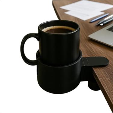 Imagem de Suporte de Caneca para Mesa Apoio de Copo Portátil para Garrafa Copo Xicaras Canecas Ideal para Escritório Praia Viagem Uso Diário Organizador de Bebidas Prático Leve e Estável Acessório