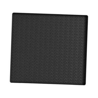 Imagem de WeiLaiKeQi Tampa superior de silicone para lavadora de roupas, 60 cm x 60 cm, bandeja coletora para secadora, acessórios multiuso para freezer, tapete utilitário, Preto