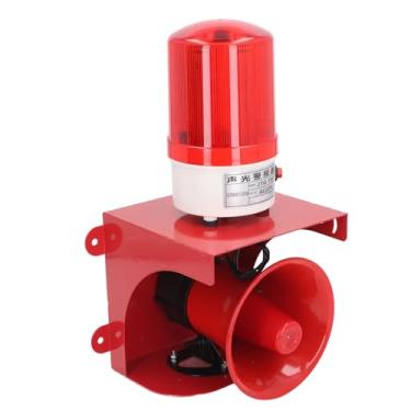 Imagem de Alarme visual audível com LED Light High Power Decibel Sound Light Sirene Security Alarm for School Factory Mall 220V