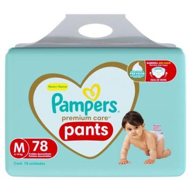 Imagem de Fralda Descartável Pampers Premium Care Pants M 78 Unidades, M, 78