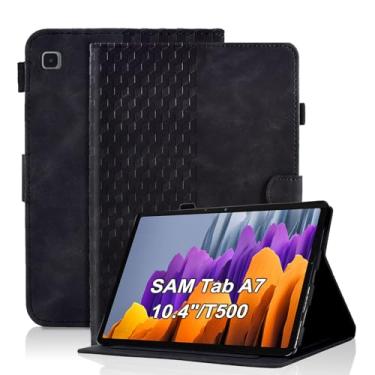 Imagem de Varohix Capa para Samsung Galaxy Tab A7 10,4 polegadas 2020 (SM-T500/T505/T507) Capa magnética de couro PU suporte para cartão multi-ângulo Galaxy Tab A7 10,4 polegadas, preta