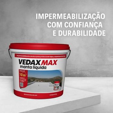 Imagem de Manta Liquida Impermeabilizante Infiltração Laje Telha 12kg Cinza - Ve