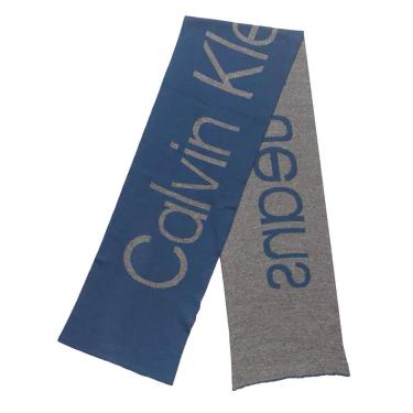 Imagem de Cachecol Calvin Klein Jeans White New Logo Azul Índigo-Masculino