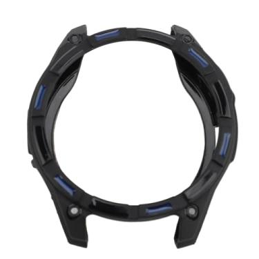 Imagem de Caso da caixa de assistir Anti Scratch Scratch TPU Protetive Watch Case Meia cobertura Tampa de pára -choques para Fenix 8 Smartwatch Premium Material Resistente a choques Durável (Azul preto)