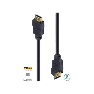 Imagem de Cabo Hdmi 2.0 4k Ultra Hd 3d Conexão Ethernet 5 Metros - H20-5
