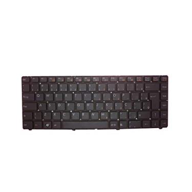 Imagem de Teclado Notebook Para Itautec W7440 W7445 V111305AK Brasil BR Preto Sem Moldura (Marca Azul)