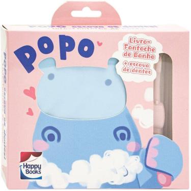 Imagem de Livro-Fantoche De Banho - Popo + Escova De Dentes - Rosa