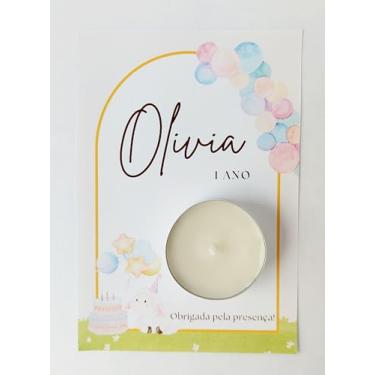 Imagem de Lembrancinha Vela Aromática Artesanal - Aniversário, Aniversário 1 ano, Batizado, Chá Revelação, Maternidade - 20 unidades