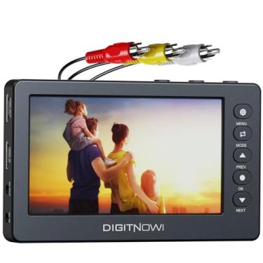 Imagem de Conversor de vídeo para digital, conversor VHS para digital, captura de gravador de vídeo com ecrã OLED de 5 polegadas, converte VHS para digital, AV e HDMI Reocord de VHS, DVD, VCR, Hi8, fitas,